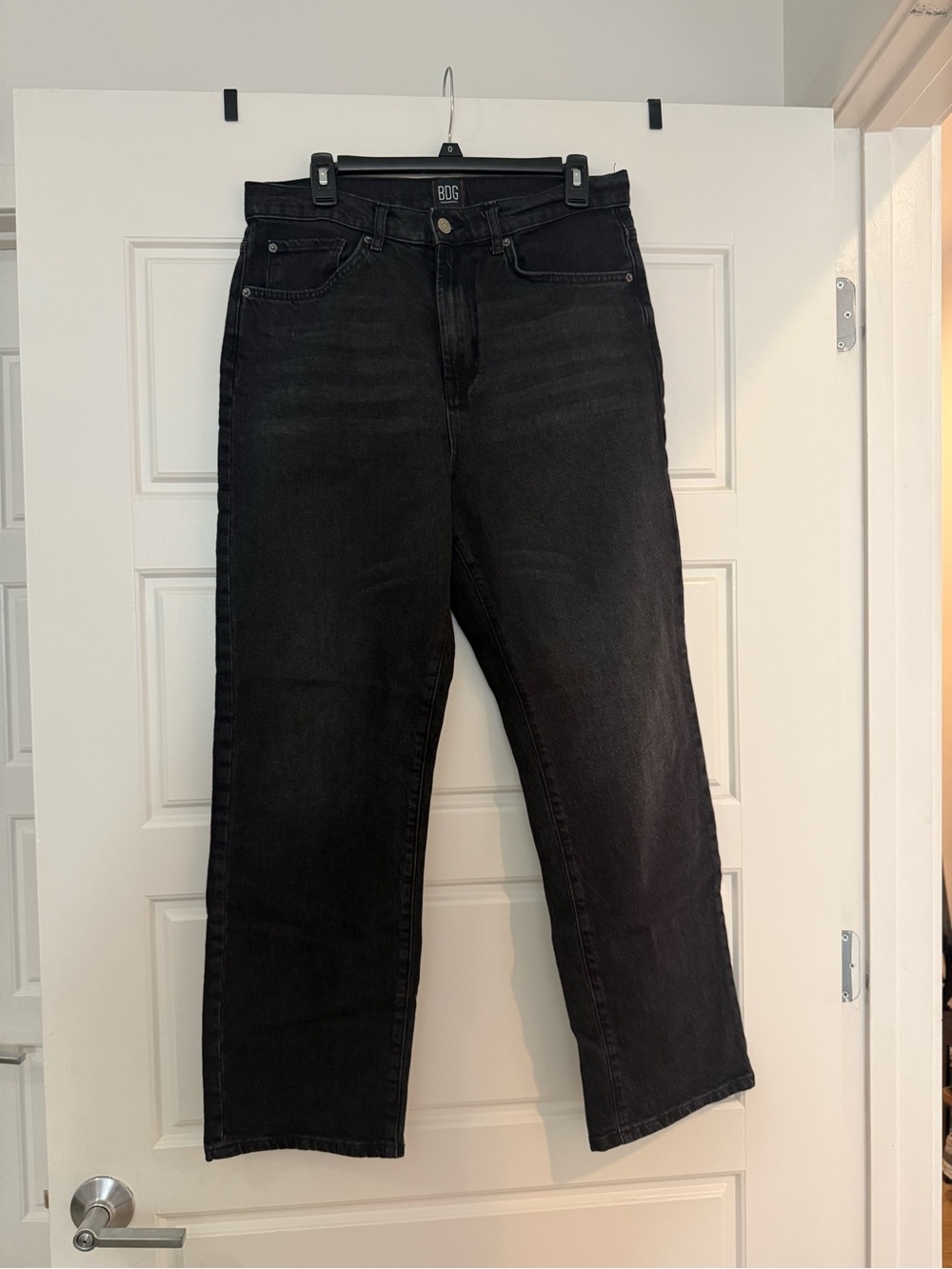 BDG Black Straight Jeans for Men